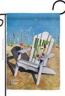 Beachside Happy Hour Garden Flag