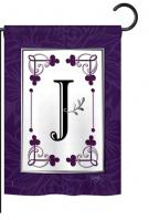 Classic J Monogram Garden Flag