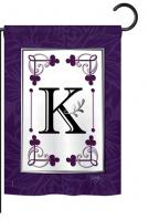 Classic K Monogram Garden Flag