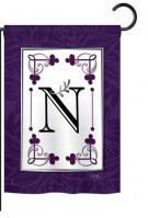 Classic N Monogram Garden Flag