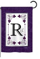 Classic R Monogram Garden Flag