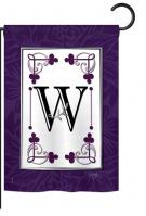 Classic W Monogram Garden Flag