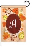 Autumn A Monogram Garden Flag