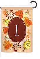 Autumn I Monogram Garden Flag