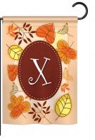 Autumn X Monogram Garden Flag