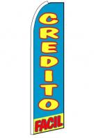 Credito Facil Wind Feather Flag 3\' x 11.5\'