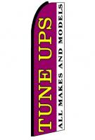 Tune Ups (Black Sleeve) Feather Flag 3\' x 11.5\'