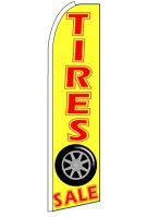 Tire Sale Yellow Feather Flag 3\' x 11.5\'