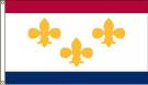 4\' x 6\' New Orleans City High Wind, US Made Flag