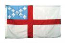 US Made Fringed Nylon Episcopal Indoor Flag 4x6