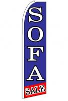 Sofa Sale (Blue & Red) Feather Flag 3\' x 11.5\'