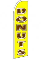 Donuts Wind Feather Flag 3\' x 11.5\'