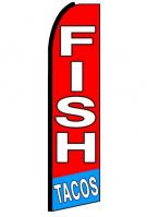 Fish Tacos Feather Flag 3\' x 11.5\'