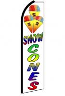 Snow Cones Feather Flag 3\' x 11.5\'