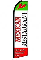 Mexican Restaurant Feather Flag 3\' x 11.5\'