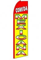 Comida Mexicana Feather Flag 3\' x 11.5\'