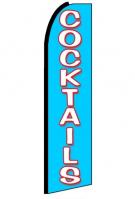 Cocktails Feather Flag 3\' x 11.5\'