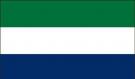 2\' x 3\' Sierra Leone High Wind, US Made Flag