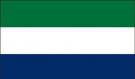 4\' x 6\' Sierra Leone High Wind, US Made Flag