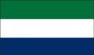 5\' x 8\' Sierra Leone High Wind, US Made Flag