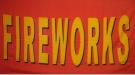 Fireworks Message Flag