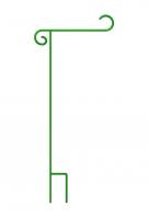 Deluxe Green Garden Flag Holder 17\