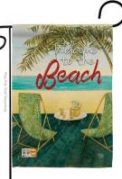 Welcome To The Beach Decorative Garden Flag