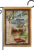 Life\'s At Ease With An Ocean Breeze Garden Flag