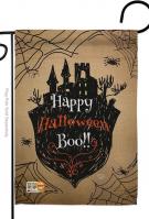 Happy Halloween Boo Garden Flag