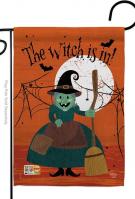 Witch Is In! Garden Flag