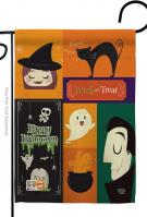 Halloween Trick Or Treat Garden Flag