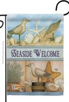 Welcome Seaside Garden Flag