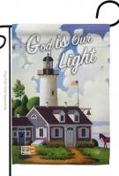 God Is Our Light Garden Flag