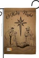 Holy Night Decorative Garden Flag