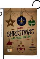 Joyful Christmas And New Year Garden Flag