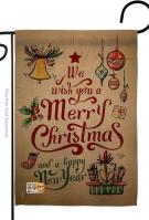 Merry Christmas & Happy New Year Garden Flag