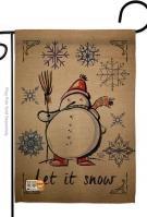 Winter Let It Snow Decorative Garden Flag