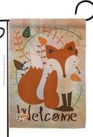 Welcome Fox Garden Flag