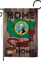 State Washington Home Sweet Garden Flag