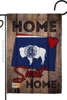 State Wyoming Home Sweet Garden Flag