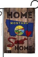 State Montana Home Sweet Garden Flag