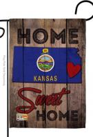 State Kansas Home Sweet Garden Flag