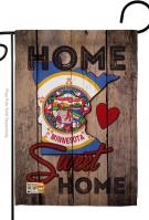 State Minnesota Home Sweet Garden Flag