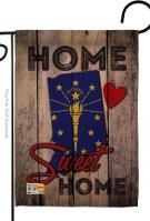 State Indiana Home Sweet Garden Flag