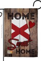 State Alabama Home Sweet Garden Flag