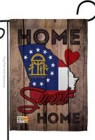 State Georgia Home Sweet Garden Flag