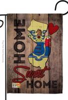 State New Jersey Home Sweet Garden Flag