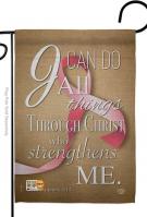 I Can Do All Things Through Christ Garden Flag