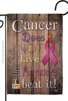 Cancer Does Not Live Here Anymore Garden Flag