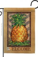 Welcome Elegant Pineapple Garden Flag